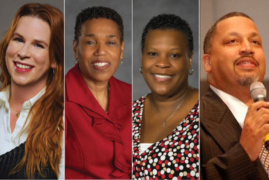 Robin Gahan, Sheryl Garland, Aileen Harris and Pastor Lance Watson