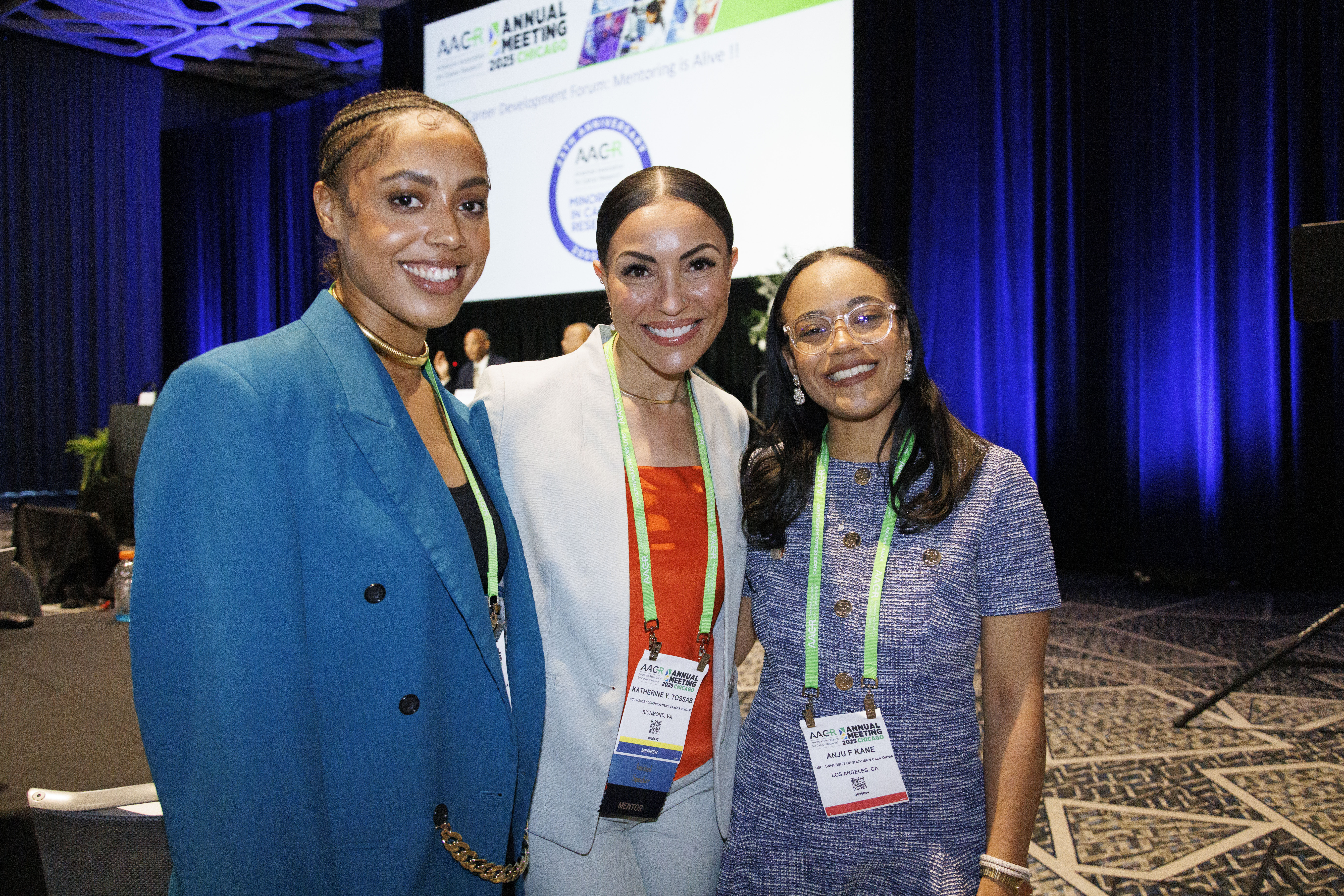Dr Katherine Tossas pictured at AACR 2025