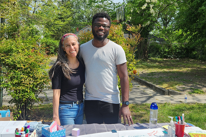 Jerry Mensah with Elizabeth Prom-Wormley, Ph.D