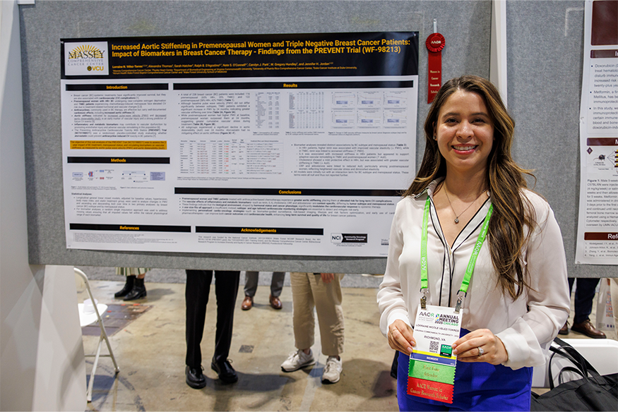 Lorraine N. Vélez-Torres, Ph.D., M.P.H pictured with their research