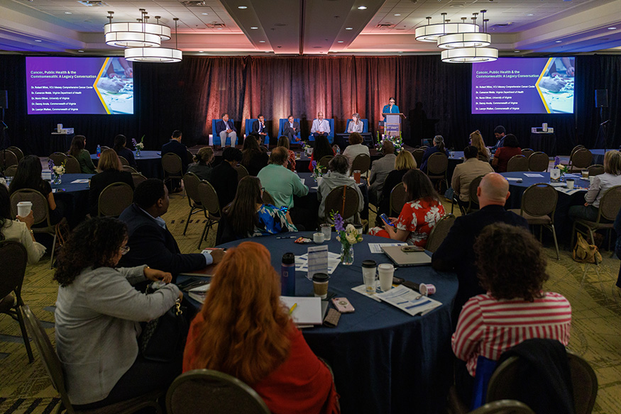 Virginia Public Health Summit attendees at tables