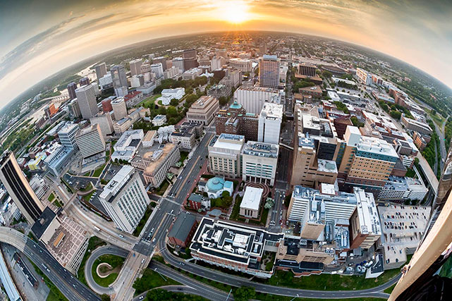 MCV aerial fish eye image