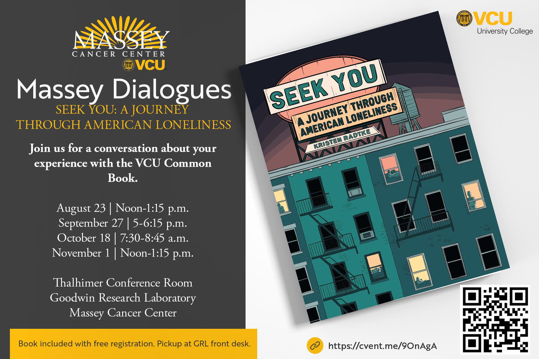 Seek You - A journey through American loneliness Massey Dialogue Series