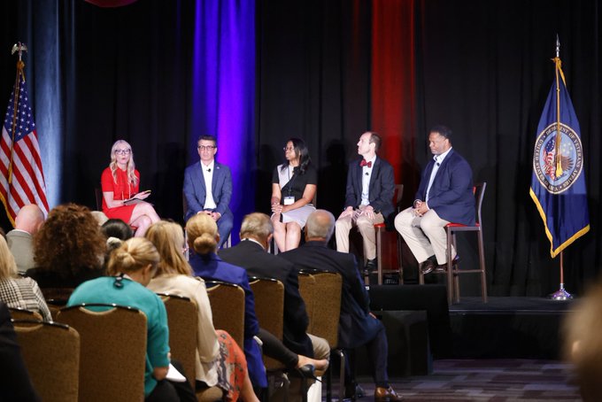 Dr. Winn in a panel discussion