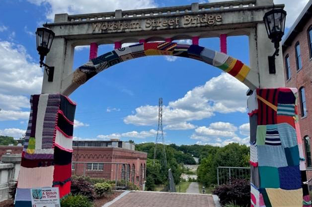 Yarn bombing